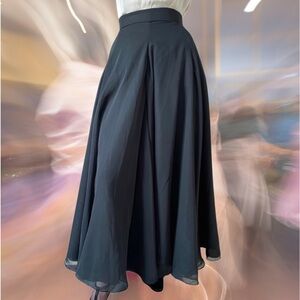 Evening long full skirt Black Small